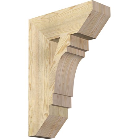 Ekena Millwork Merced Slat Rough Sawn Bracket, Douglas Fir, 6"W x 18"D x 26"H BKT06X18X26MRC06RDF